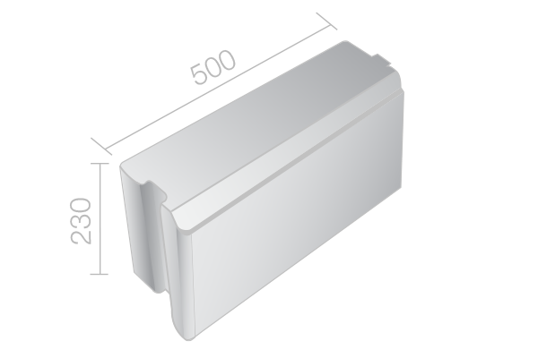 Vibro Catalogue - Rectangular Garden Kerb - Deep Etched