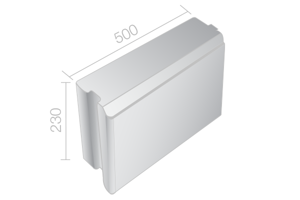Vibro Catalogue - Rectangular Industrial Kerb - Deep Etched